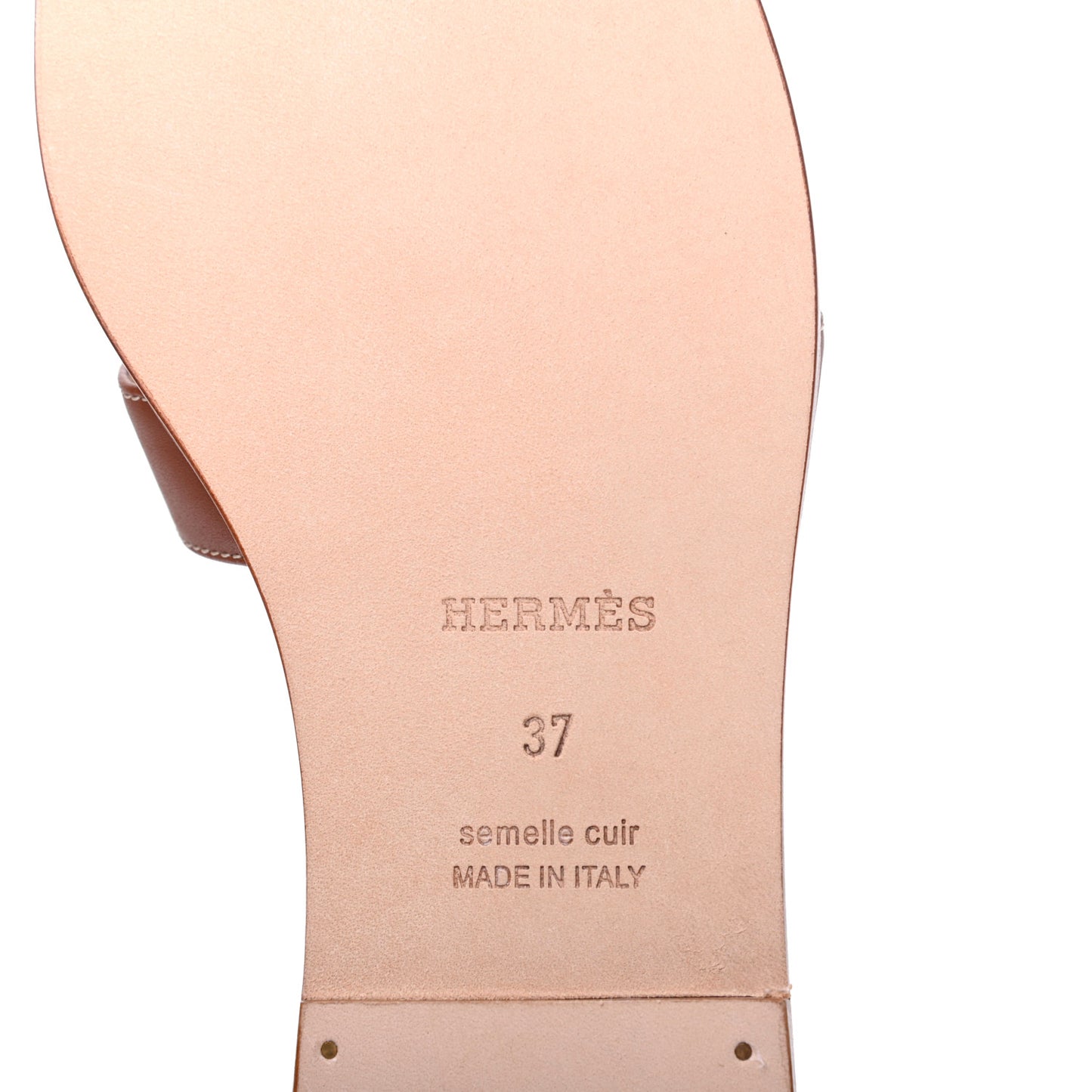 Box Calfskin Oran Sandals 37 Gold