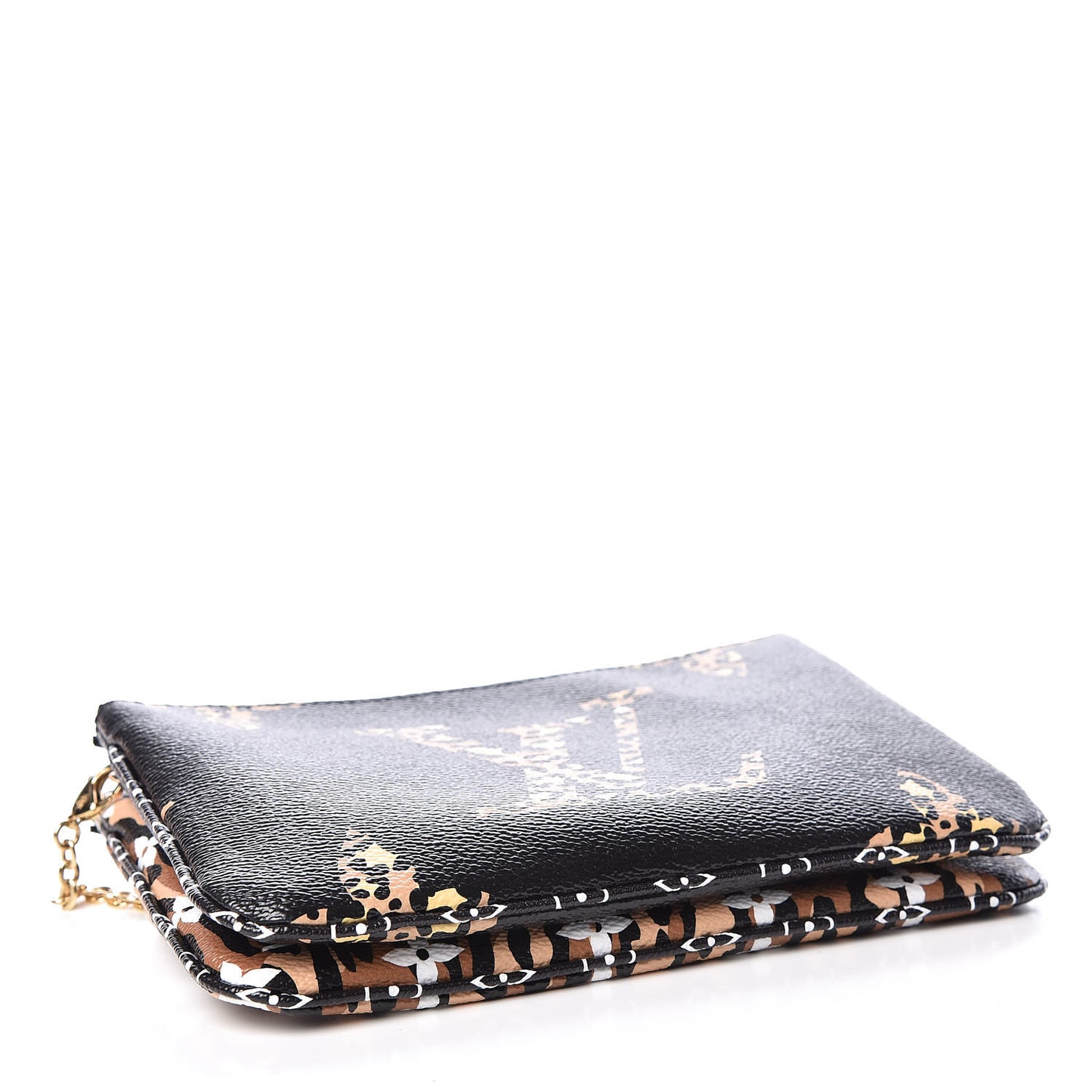 Monogram Giant Jungle Pochette Double Zip Black