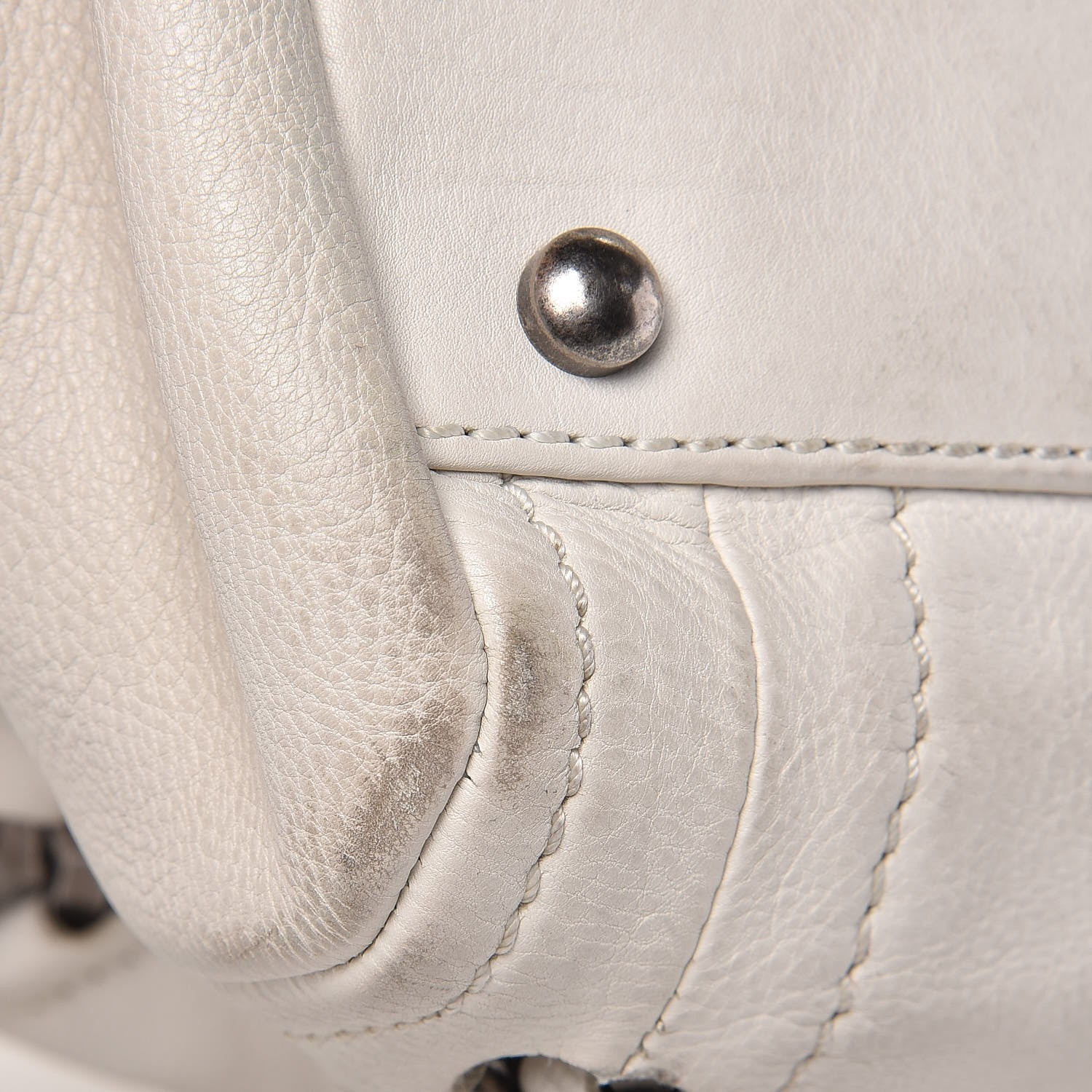 Chanel Calfskin Large East West Modern Chain Tote White 18 of 24
