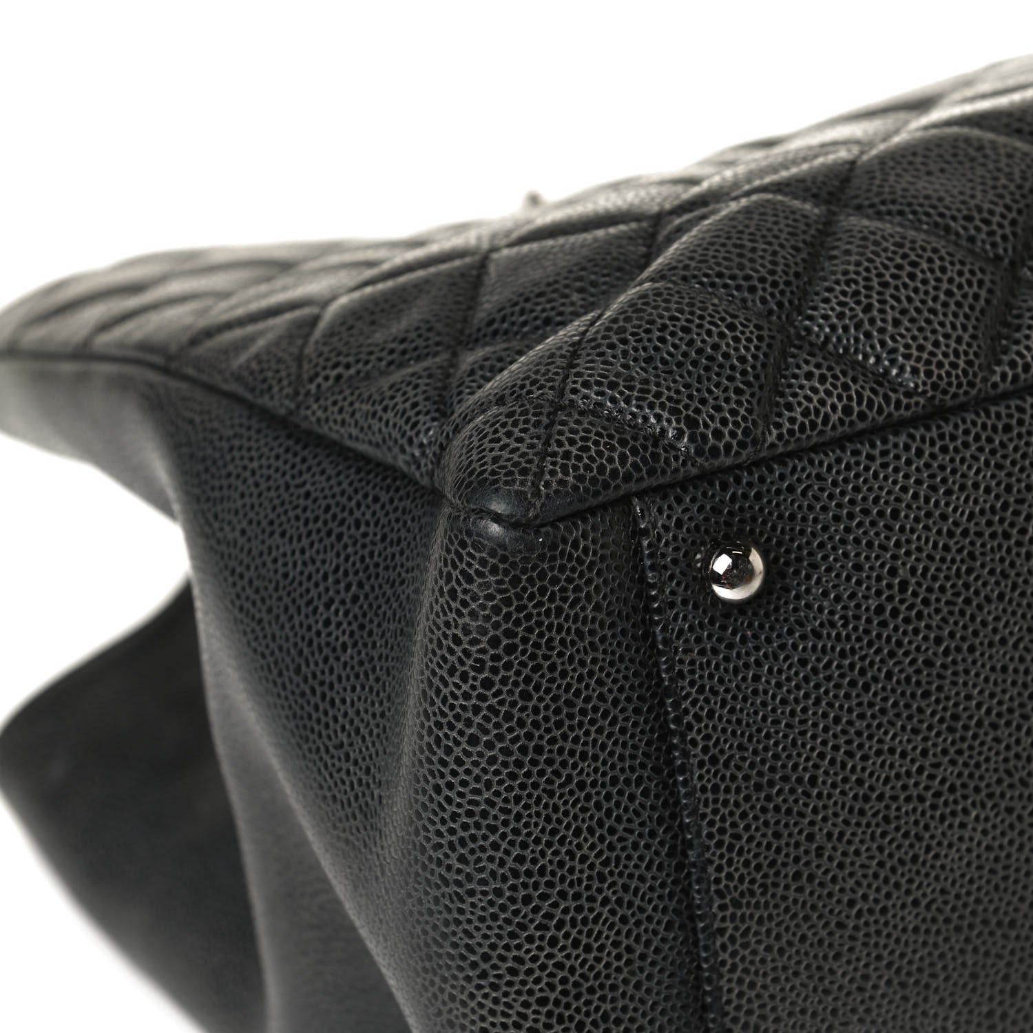 Chanel Caviar Quilted XL Grand Shopping Tote GST Black 11 of 16