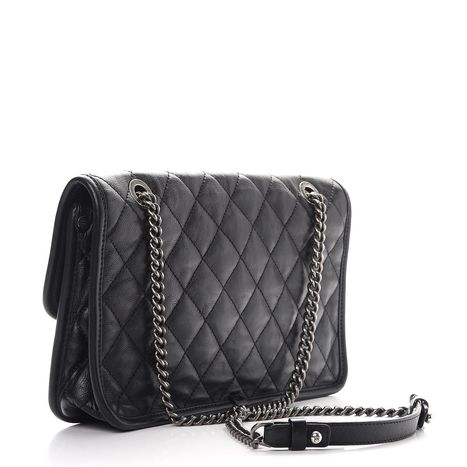 Chanel Calfskin Medium Casual Riviera Flap Black 3 of 7