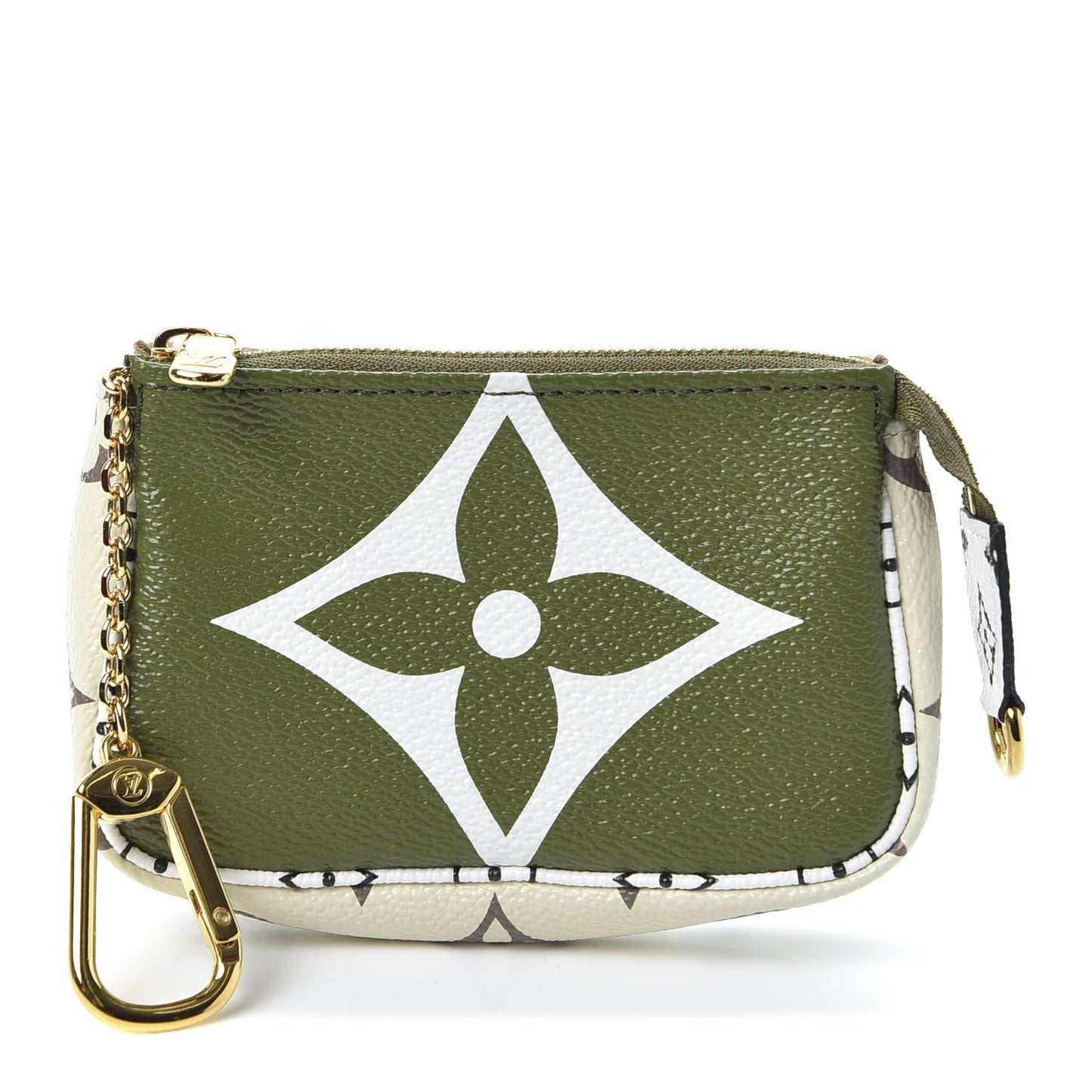 Monogram Giant Micro Pochette Accessories Kaki White