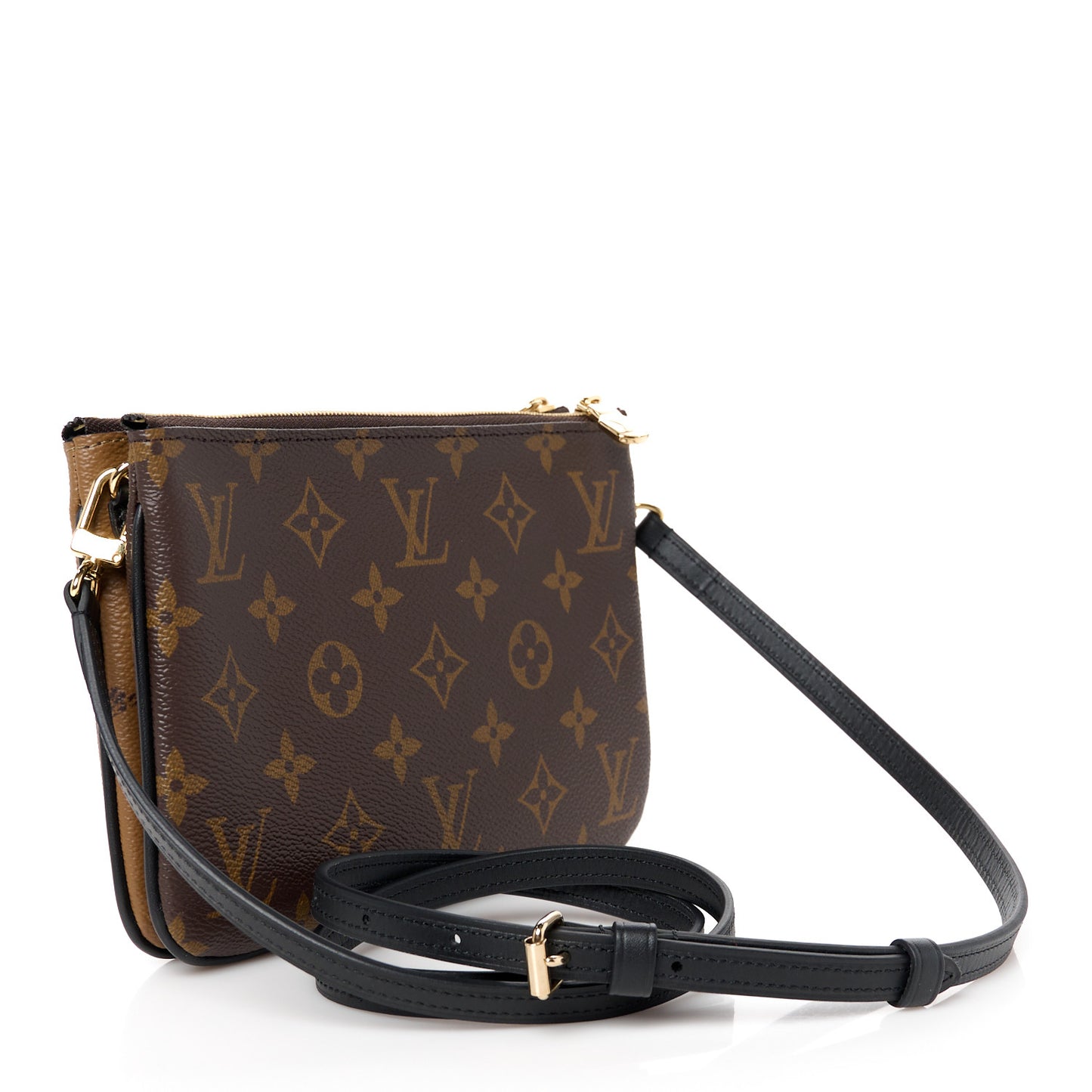 Reverse Monogram Giant Double Zip Pochette