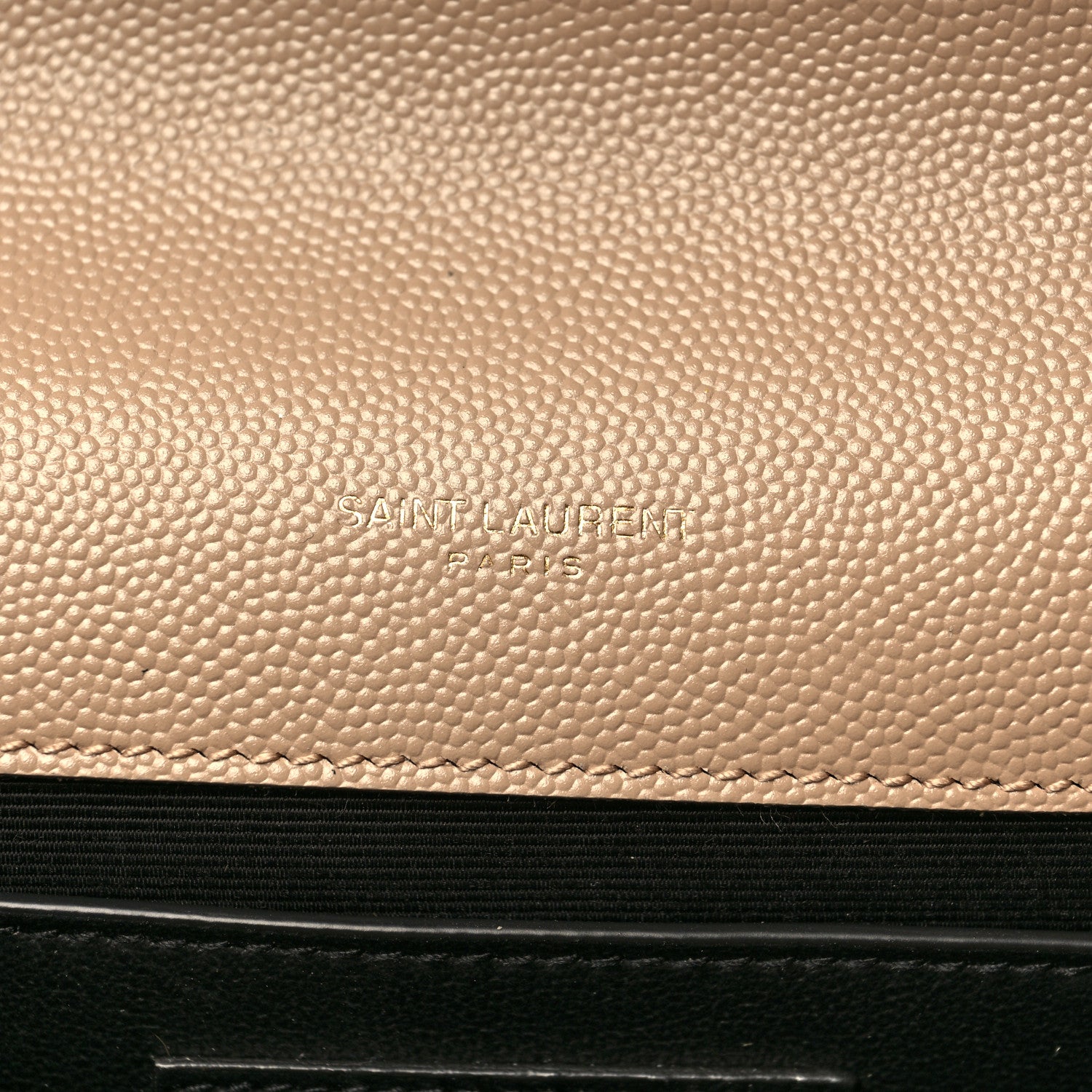 Saint Laurent Grain De Poudre Medium Monogram Kate Satchel Dark Beige 7 of 10