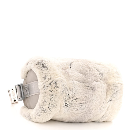 Chanel Rabbit Fur Sport Duffle Grey 4 of 11