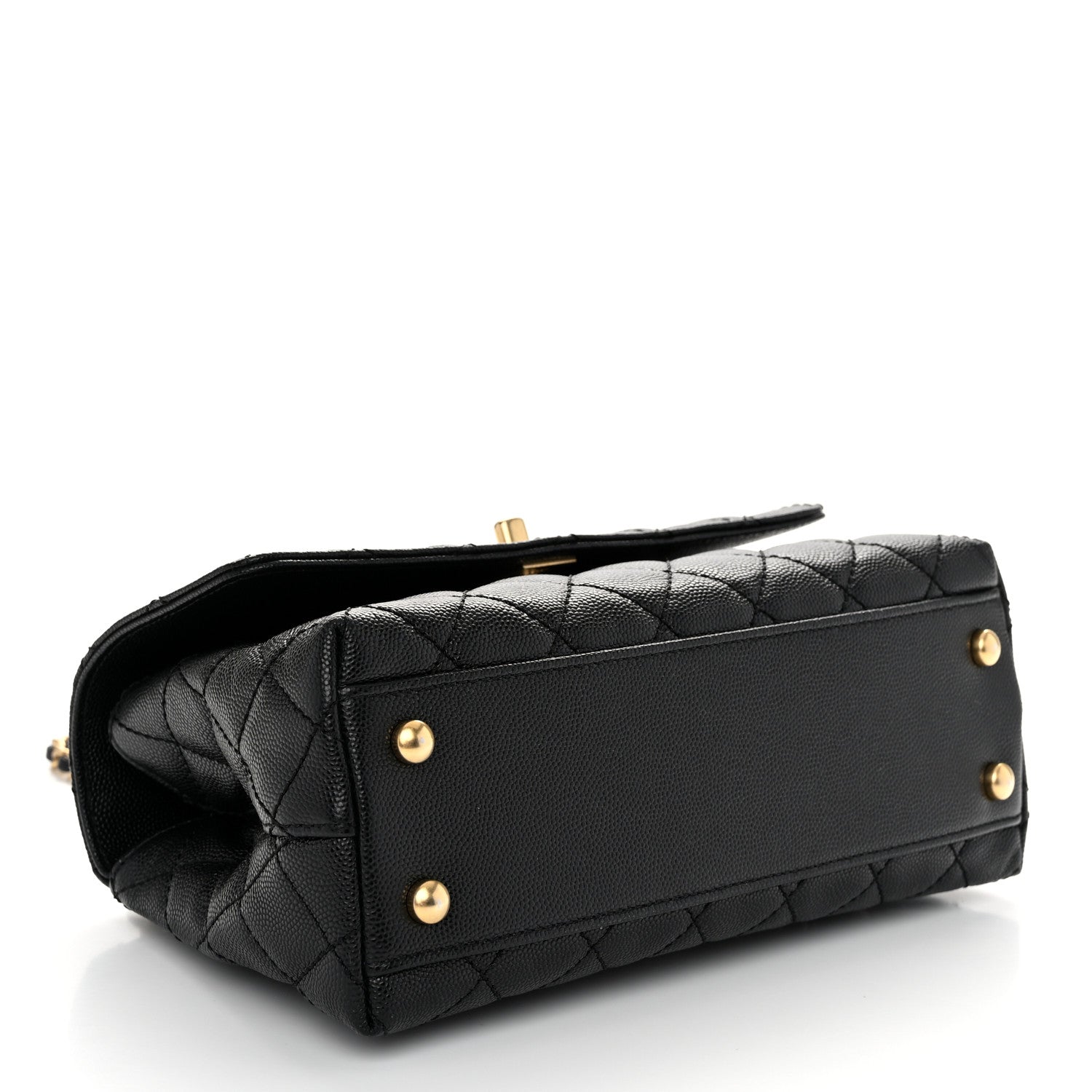 Chanel Caviar Quilted Mini Coco Chain Handle Flap Black 4 of 10