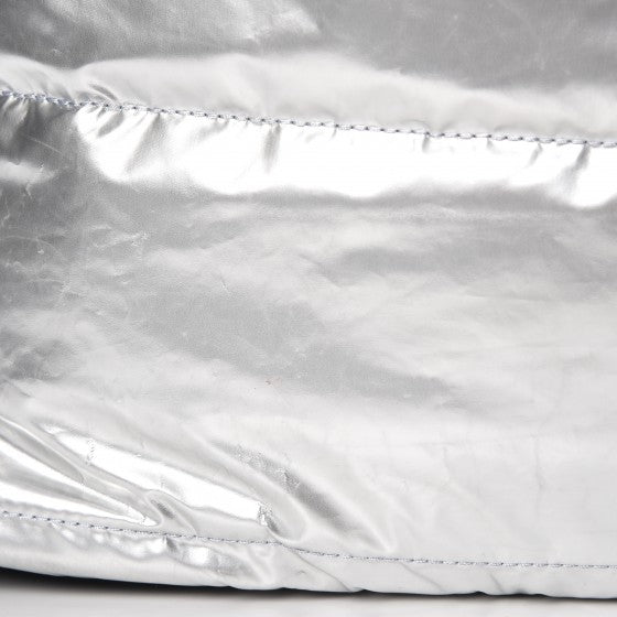 Reversible Airlines Tote Silver Navy