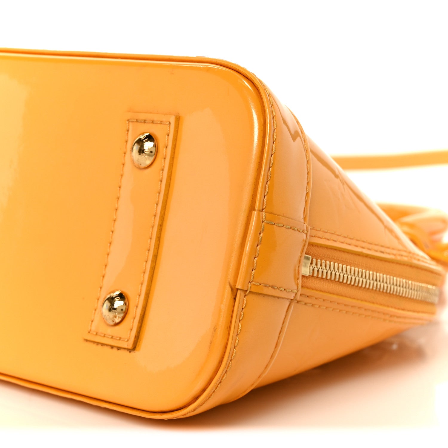 Louis Vuitton Vernis Alma BB Jaune Passion 10 of 12