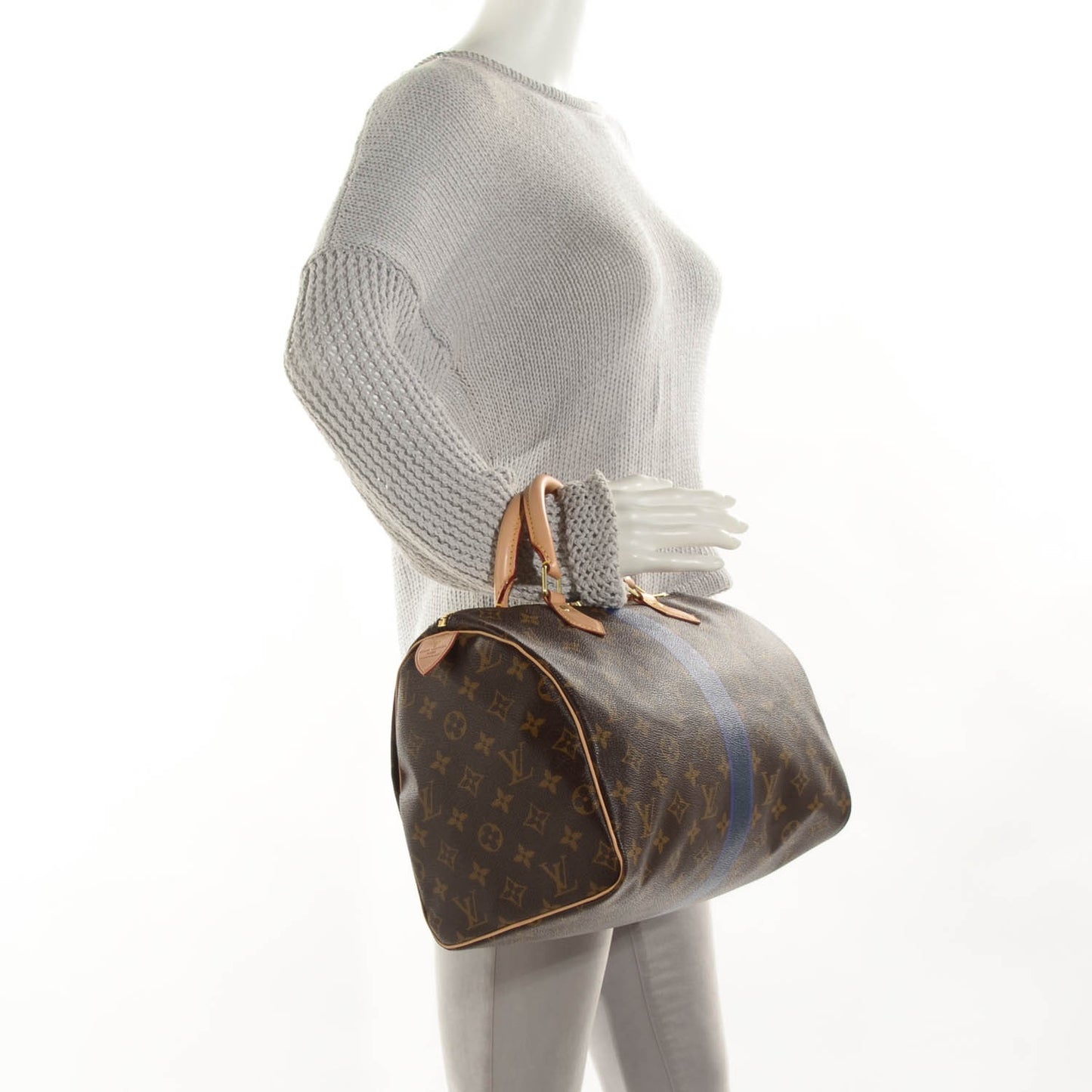 Monogram My LV Heritage Speedy 30 Violet Blue Marine