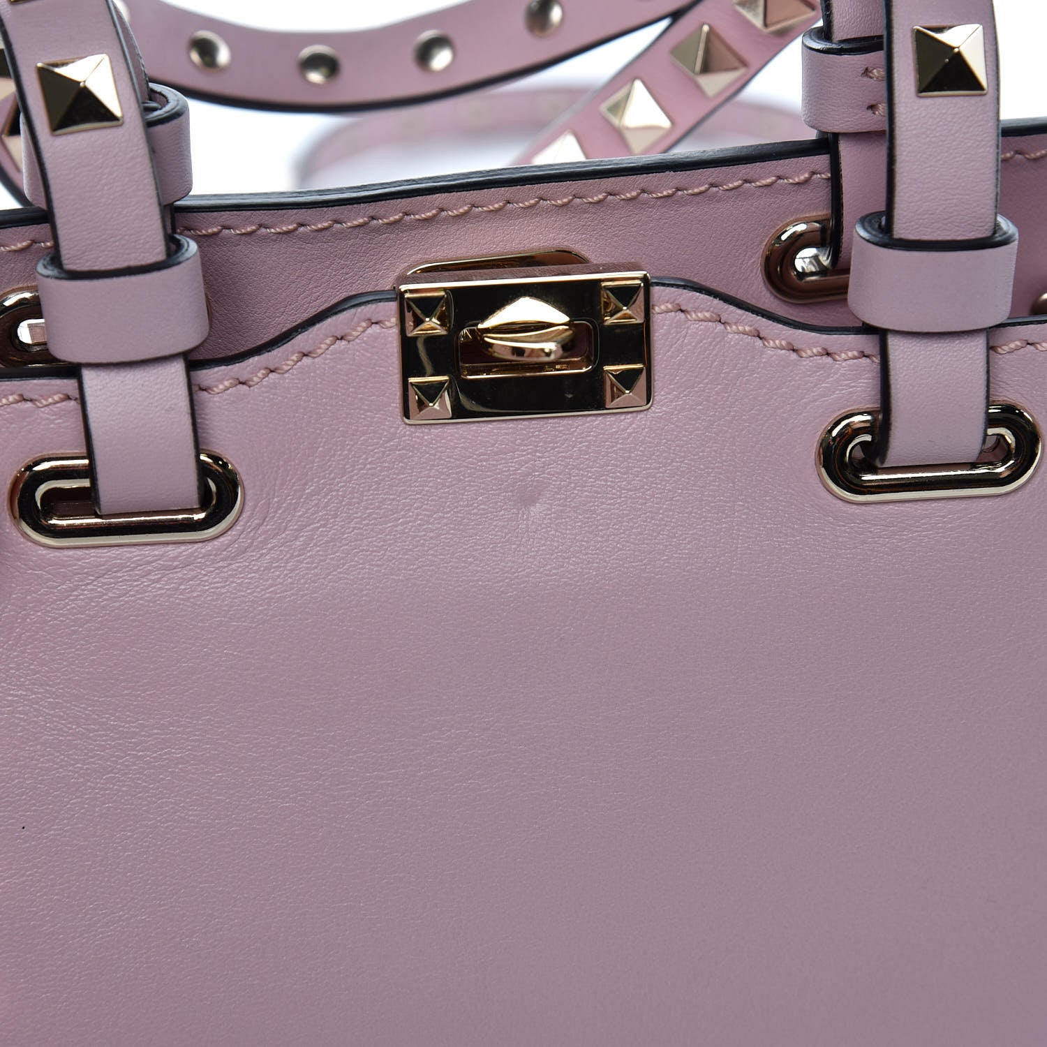 Valentino Garavani Vitello Micro Rockstud Tote Cipria 8 of 12
