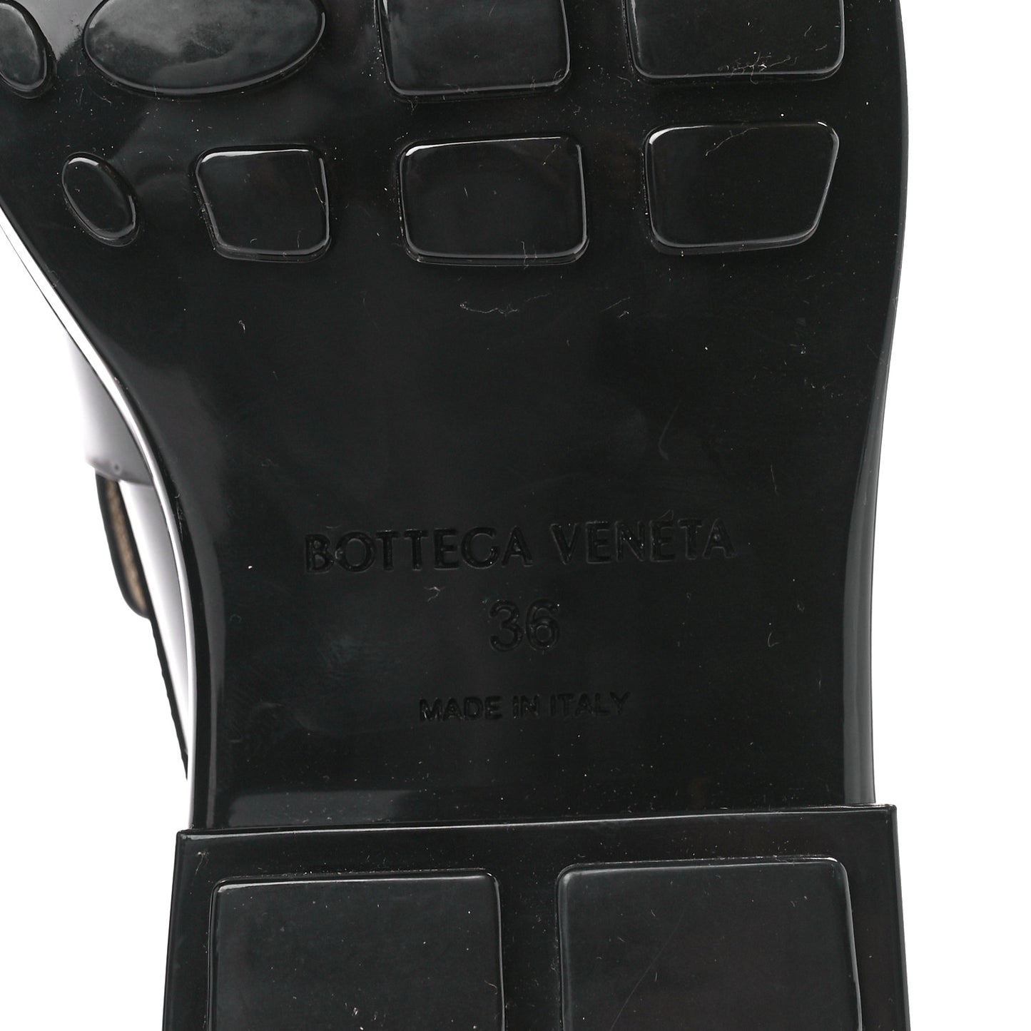 Glossy Calfskin Monsieur Loafers 36 Black