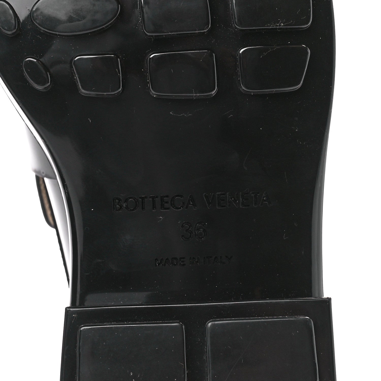 Bottega Veneta Glossy Calfskin Monsieur Loafers 36 Black 6 of 7