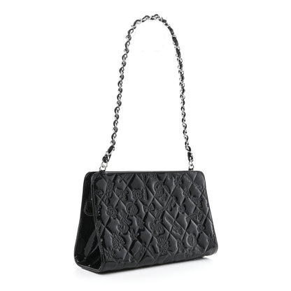 Chanel Patent Calfskin Lucky Symbols Pochette Black 3 of 11