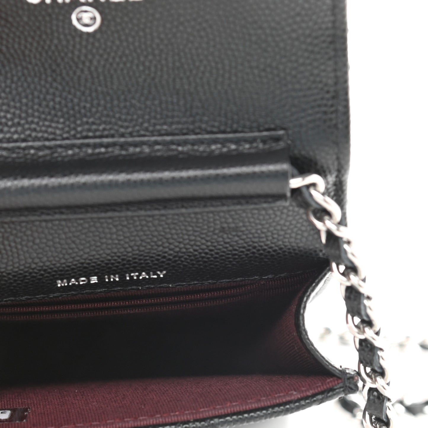 Caviar Quilted Classic Phone Holder Black