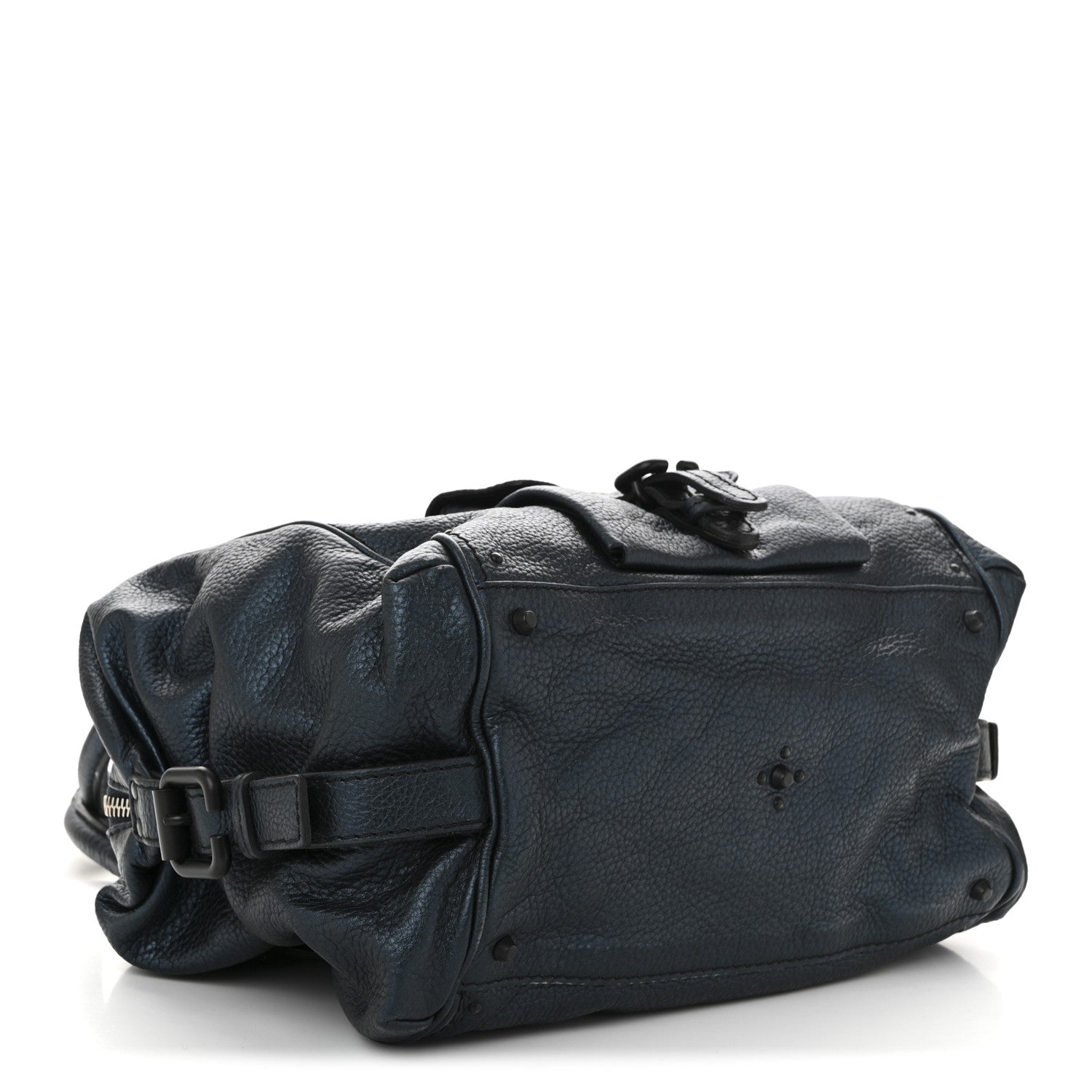 Chloe Calfskin Paddington Front Pocket Tote Bleu Nuit 4 of 10