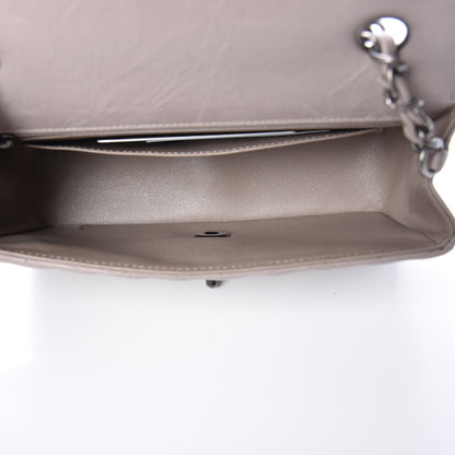 Chanel Iridescent Calfskin Chevron Quilted Mini Rectangular Flap Grey 5 of 10