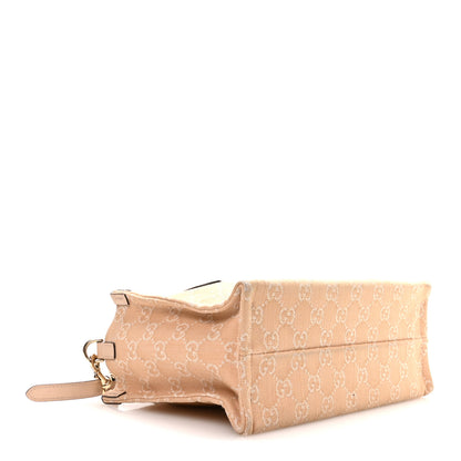 Gucci Denim Ophidia GG Monogram Tote Medium Light Beige 5 of 11