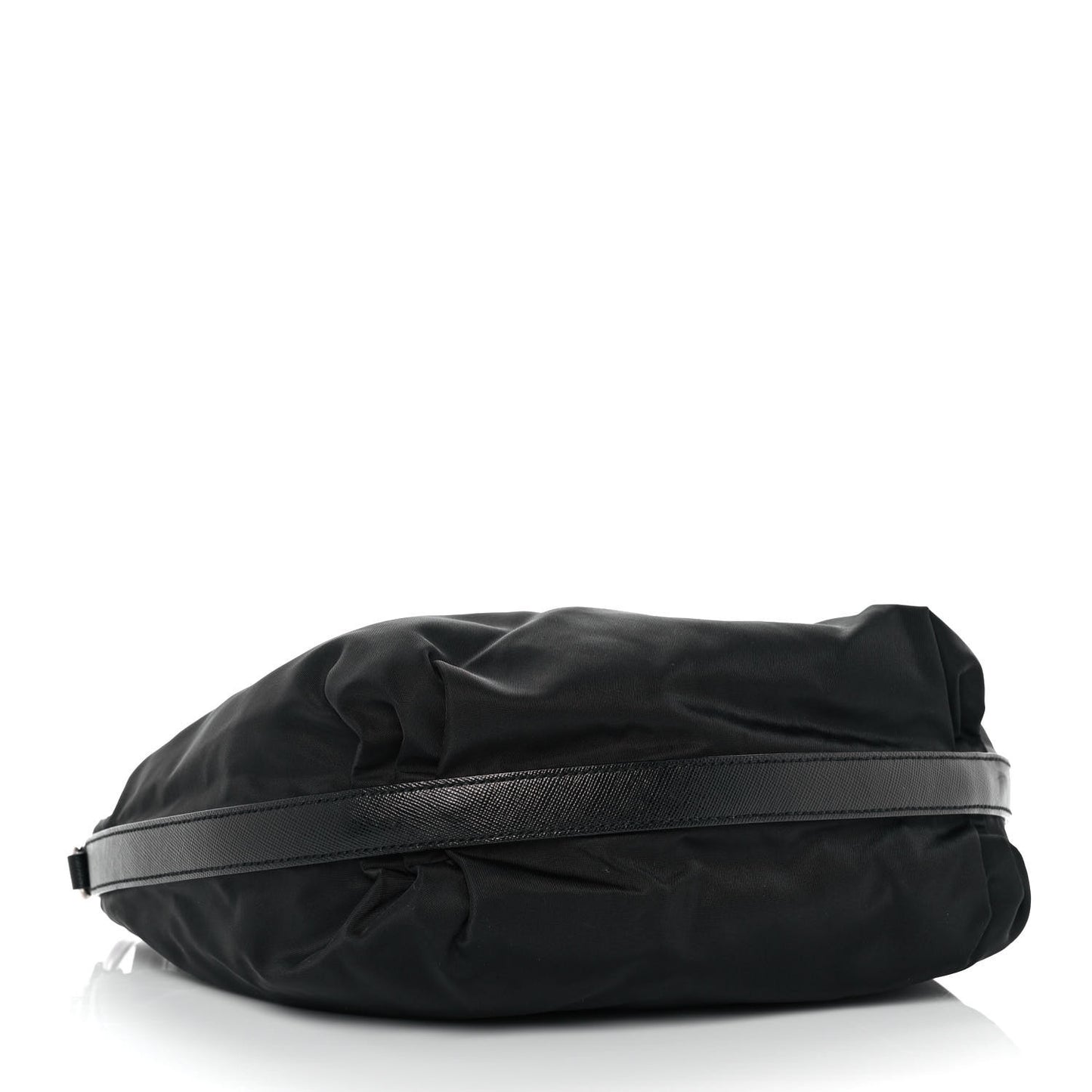 Tessuto Nylon Saffiano Hobo Black