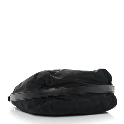 Prada Tessuto Nylon Saffiano Hobo Black 3 of 7