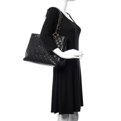 Chanel Caviar Quilted Grand Shopping Tote GST Black 2 of 11