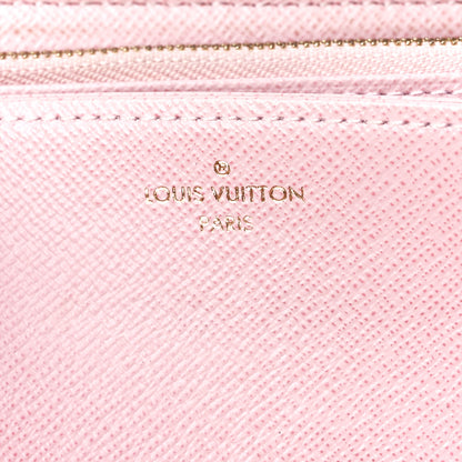Louis Vuitton Damier Ebene Zippy Wallet Rose Ballerine 7 of 12