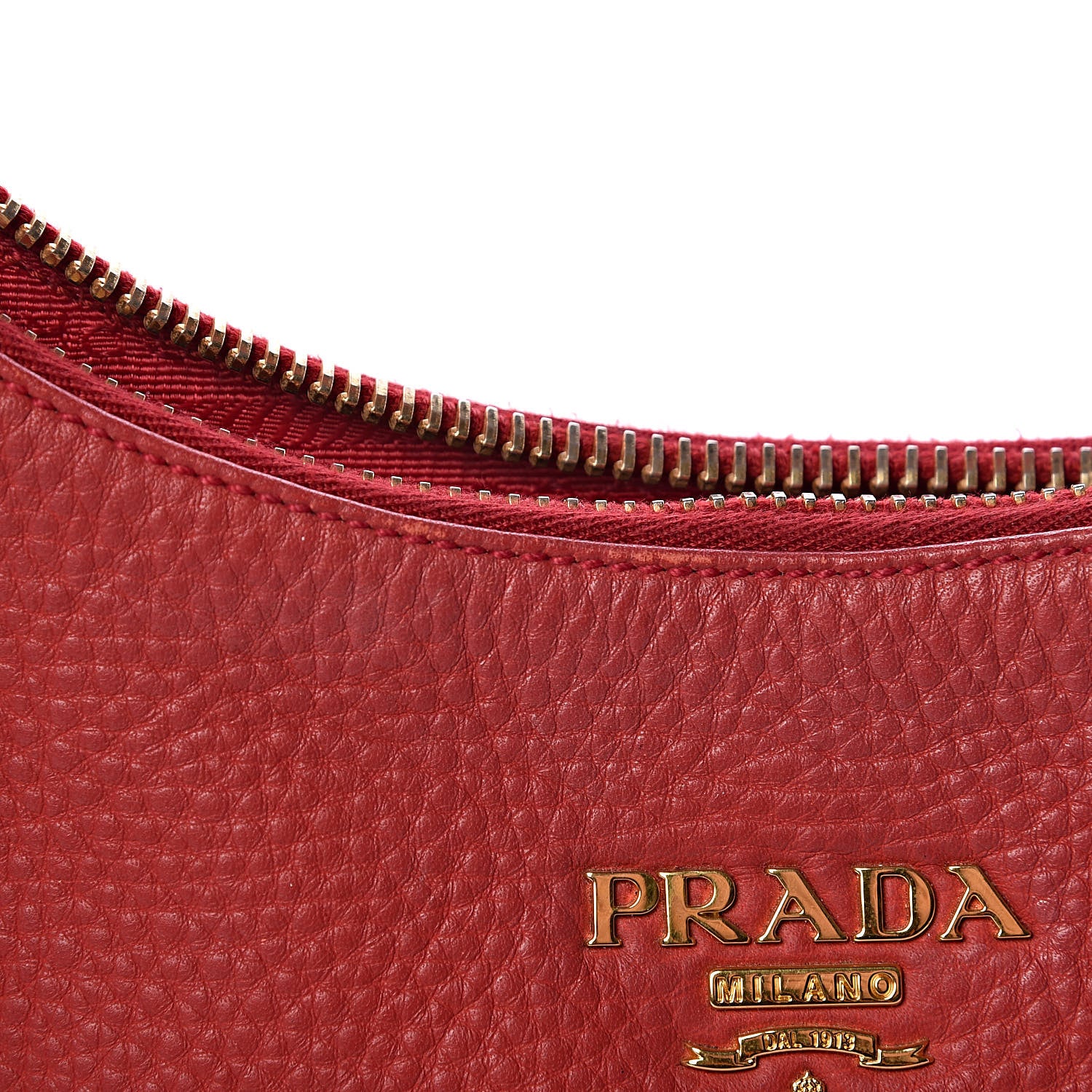 Prada Vitello Daino Hobo Rosso 8 of 14