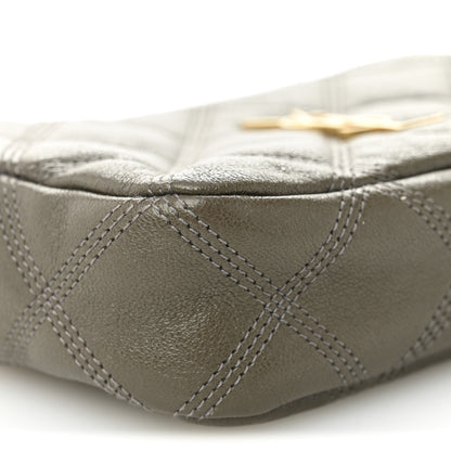 Saint Laurent Grained Lambskin Quilted Mini Becky Double Zip Bag Taupe 11 of 13