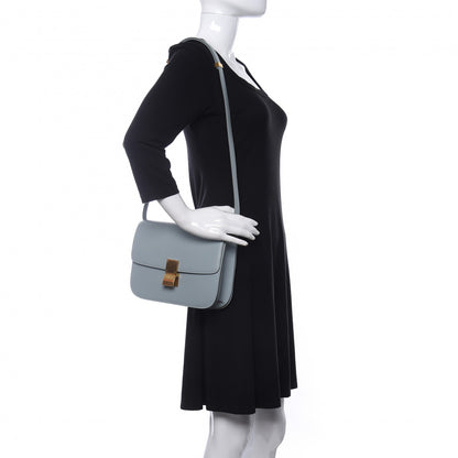 Celine Box Calfskin Medium Classic Box Flap Bag Zinc 2 of 10
