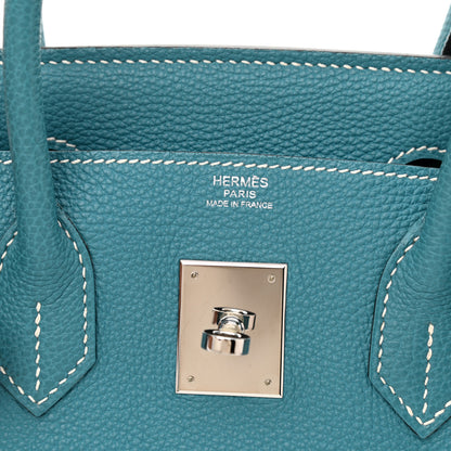Hermes Togo Birkin 30 Blue Jean 5 of 9