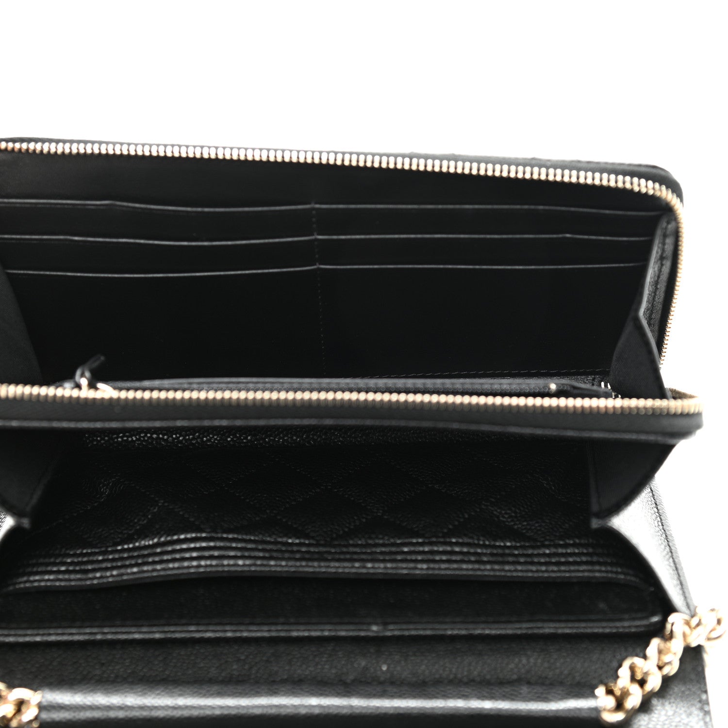 Chanel Caviar Quilted Boy Phone Holder Wallet On Chain Black 5 of 14