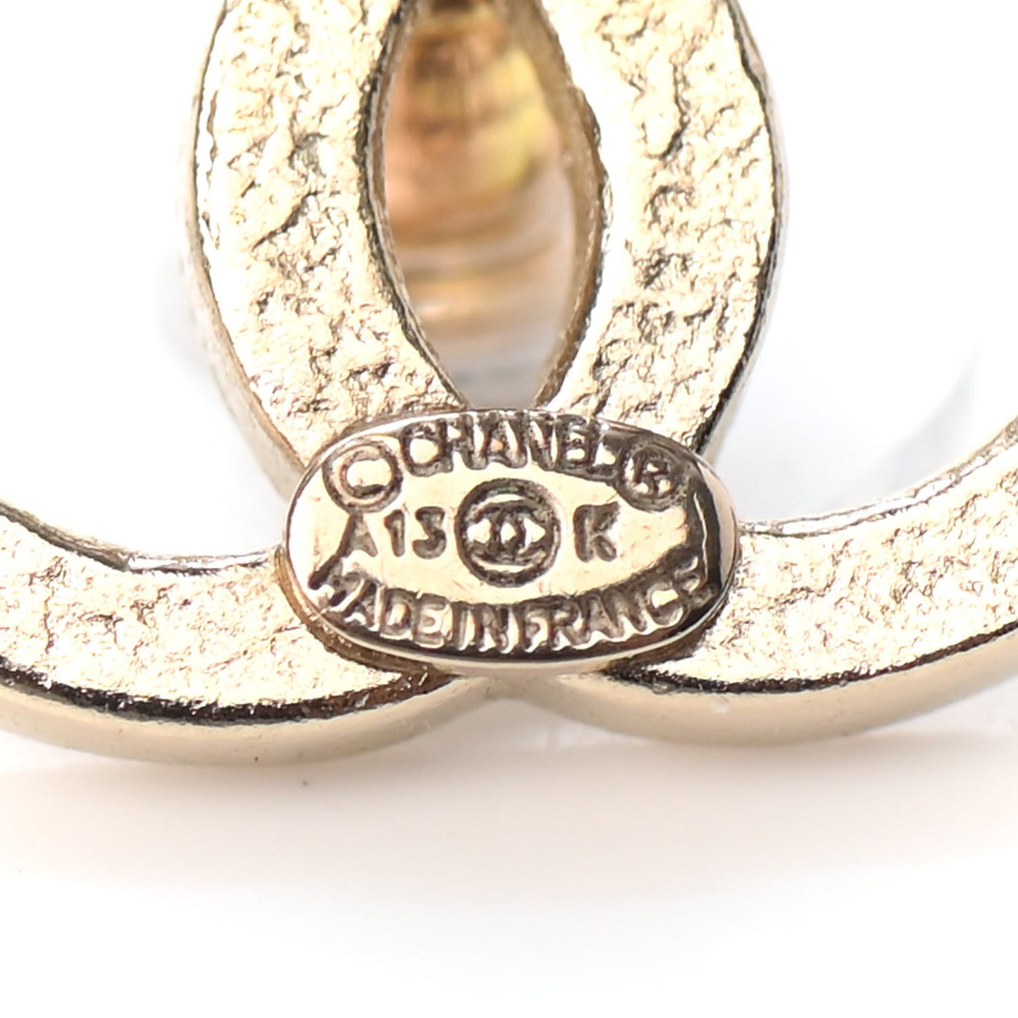 Crystal CC Earrings Gold