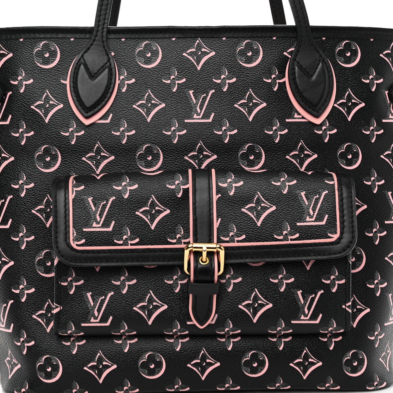 Louis Vuitton Monogram Fall For You Neverfull MM Black 8 of 10