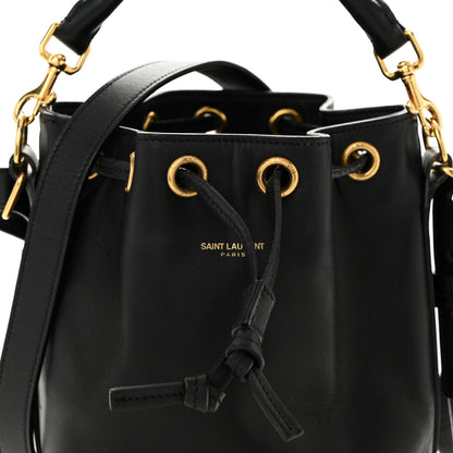 Saint Laurent Calfskin Small Emmanuelle Bucket Bag Black 8 of 12