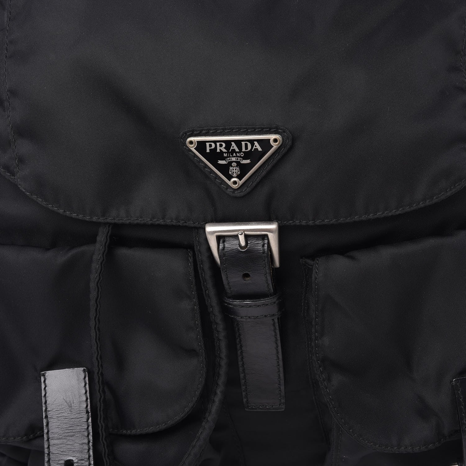 Prada Nylon Vela Medium Backpack Black 8 of 10