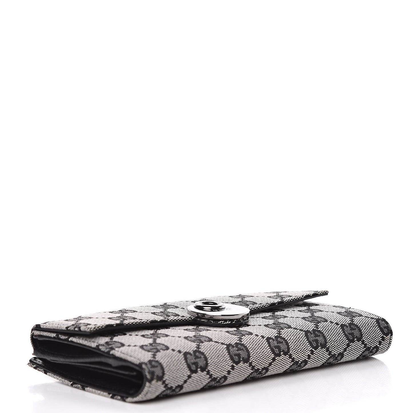 Monogram Eclipse Continental Flap Wallet Beige Blue