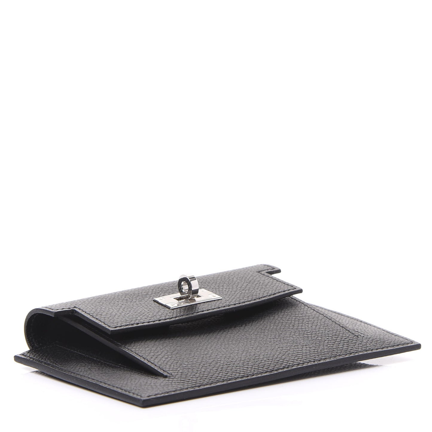 Epsom Kelly Pocket Compact Wallet Black