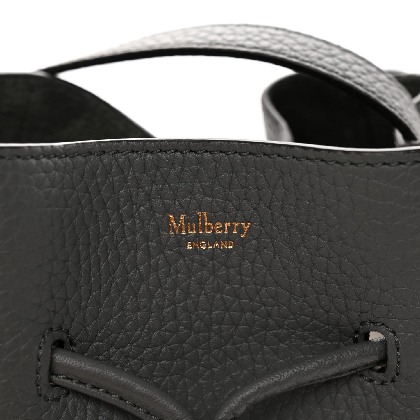 Heavy Grain Calfskin Mini Millie Charcoal