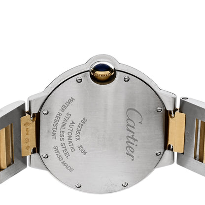 Cartier Stainless Steel 18K Yellow Gold 36mm Ballon Bleu De Cartier Automatic Watch 4 of 4