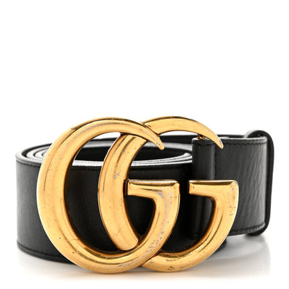 Gucci Plutone Calfskin Double G 40mm Belt 90 36 Black 1 of 6