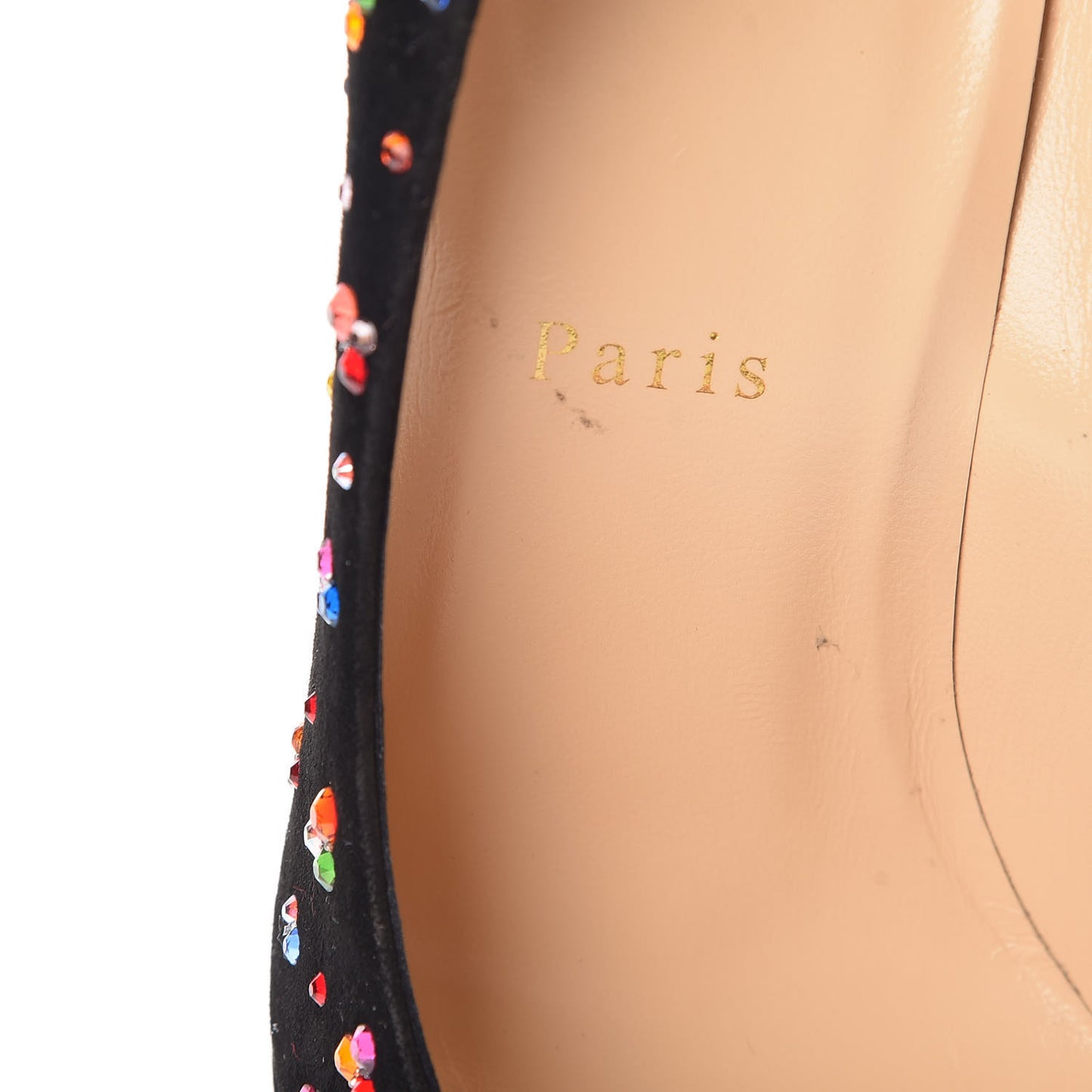 Veau Velour Follies Clair de Lune 100 Pumps 37 Black Multi