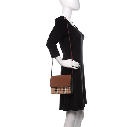 Burberry Haymarket Check Small Loxley Crossbody Bright Toffee 2 of 12
