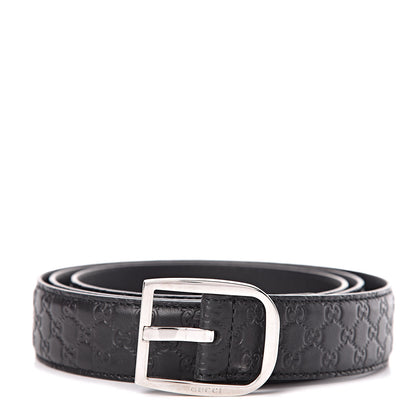 Gucci Guccissima Belt 105 42 Black 1 of 6
