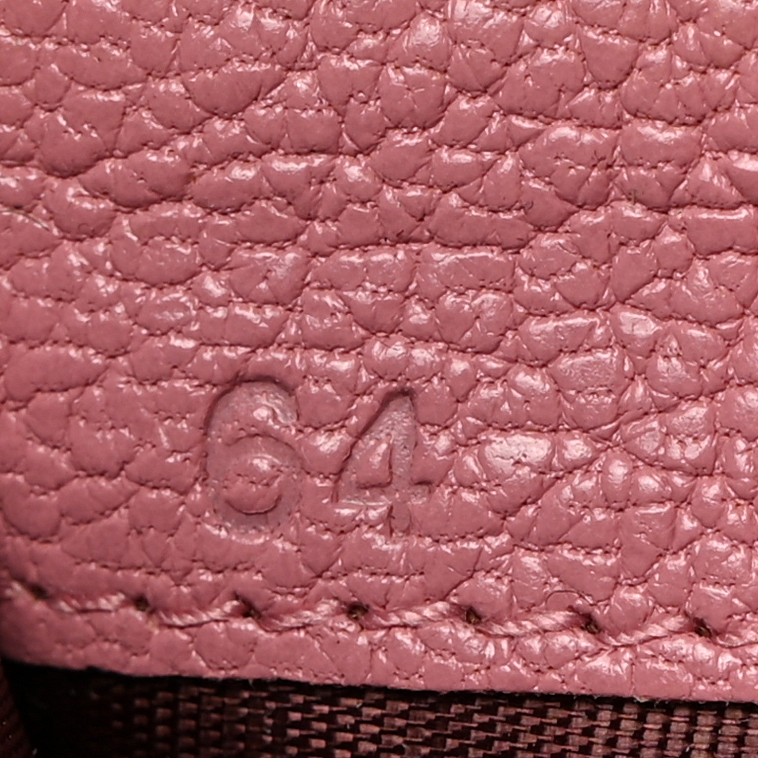 Miu Miu Goatskin Madras Zip Around Wallet Rosa 8 of 9