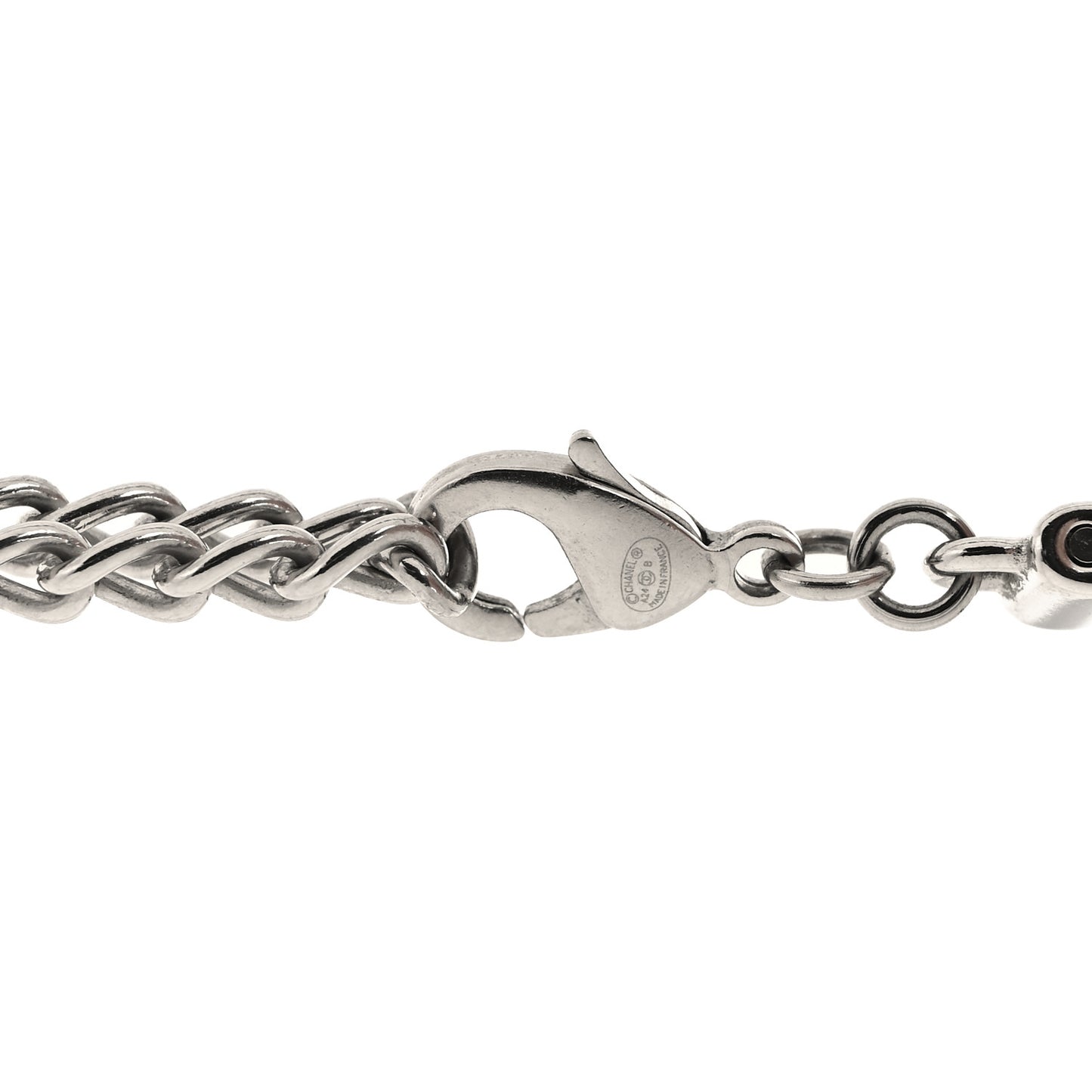 Metal Chain CC Choker Silver