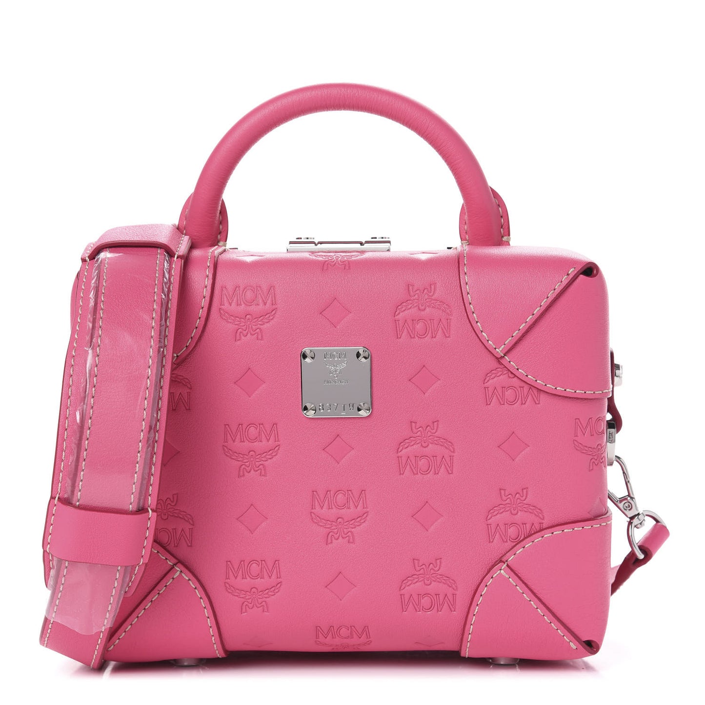 Calfskin Ottomar Monogram Small Berlin Crossbody Sugar Pink