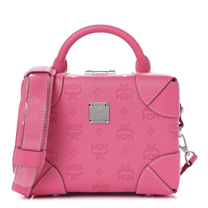 MCM Calfskin Ottomar Monogram Small Berlin Crossbody Sugar Pink 1 of 8
