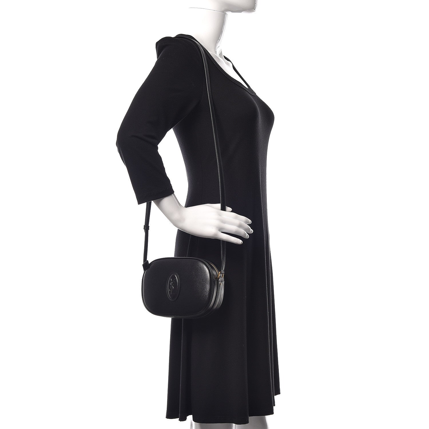 Saint Laurent Calfskin Le 61 Camera Bag Black 2 of 9