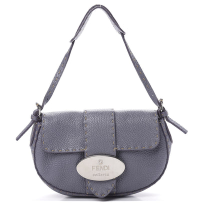 Fendi Calfskin Romano Selleria Mini Flap Bag Purple 1 of 13