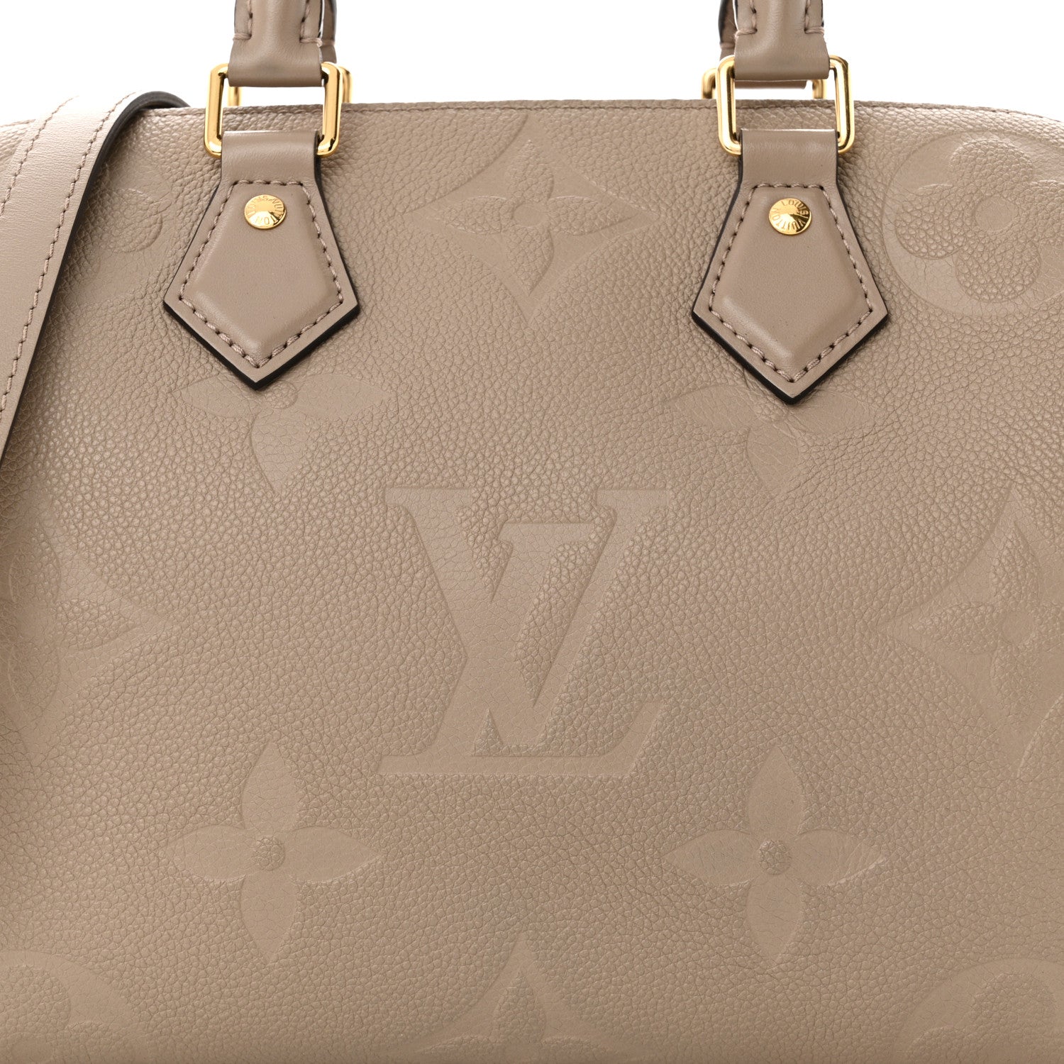 Louis Vuitton Empreinte Monogram Giant Speedy Bandouliere 25 Tourterelle 7 of 9
