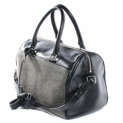 Saint Laurent Leather Studded Duffle 6 Black 7 of 9
